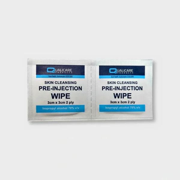 Alcohol Prep Wipes, 100 Pack, MY PEPTIDES product image